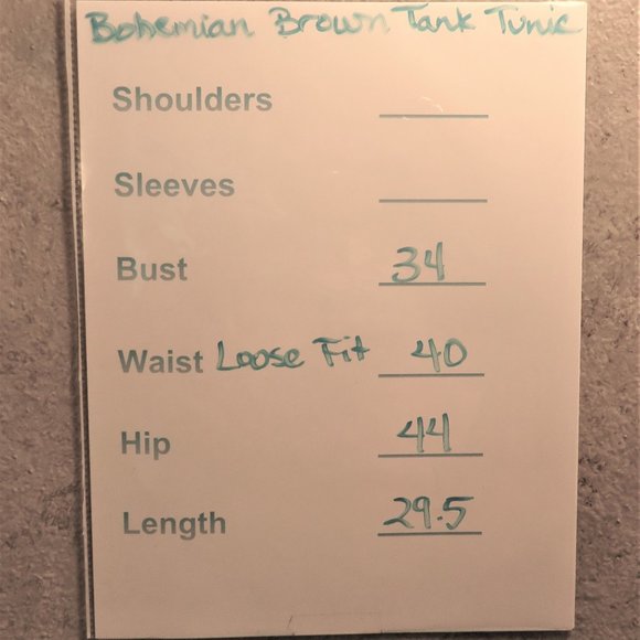 Brown Geometric Print Tunic Tank........225 - Picture 6 of 9